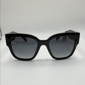 Versace Black Sunglasses with Gold Accents MOD4437 No Case